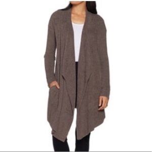 Barefoot Dreams Cozy Chic Lite Taupe Cardigan